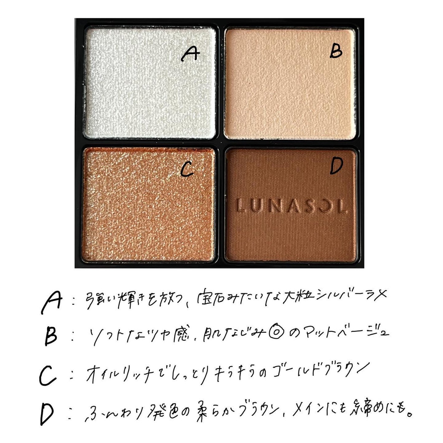 アイカラーレーション/LUNASOL/アイシャドウパレットを使ったクチコミ(3枚目)