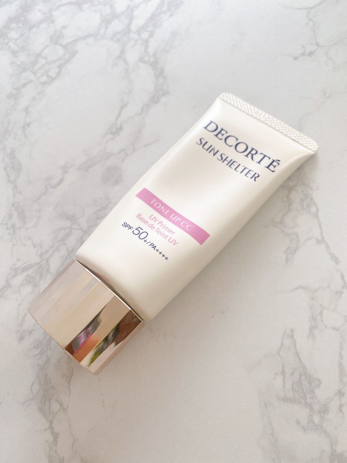 サンシェルター トーンアップCC/DECORTÉ/CCクリームを使ったクチコミ（2枚目）