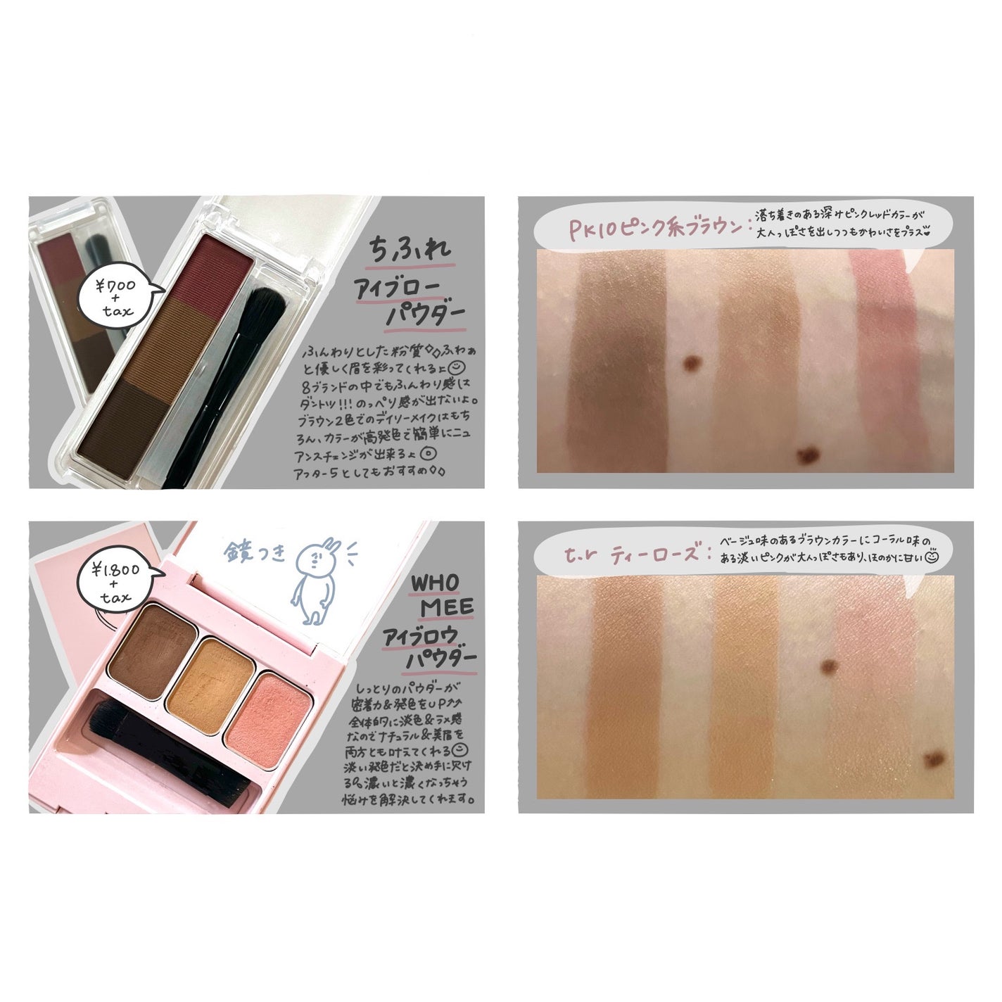 ノーズ&アイブロウパウダー/CEZANNE/パウダーアイブロウを使ったクチコミ(4枚目)