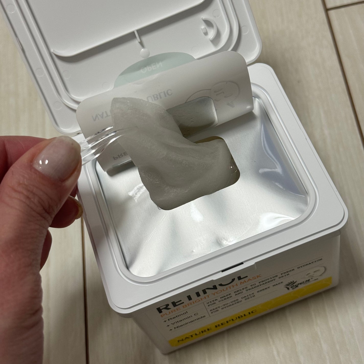 キューブマスク レチノール/ネイチャーリパブリック/シートマスク・パックを使ったクチコミ(4枚目)