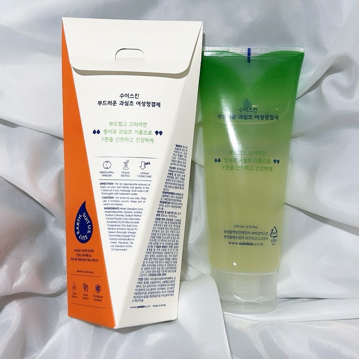 クリーミービネガーフェミニンウォッシュ/suiskin/ボディソープを使ったクチコミ(2枚目)