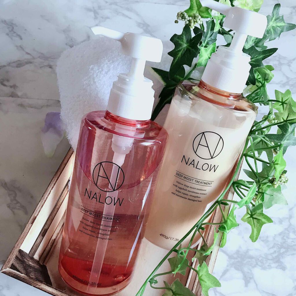 ディープモイスト シャンプー／トリートメント トリートメント490g/NALOW/市販シャンプーを使ったクチコミ（1枚目）