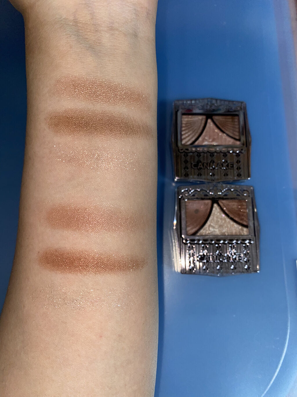 ジューシーピュアアイズ/キャンメイク/アイシャドウパレットを使ったクチコミ（3枚目）