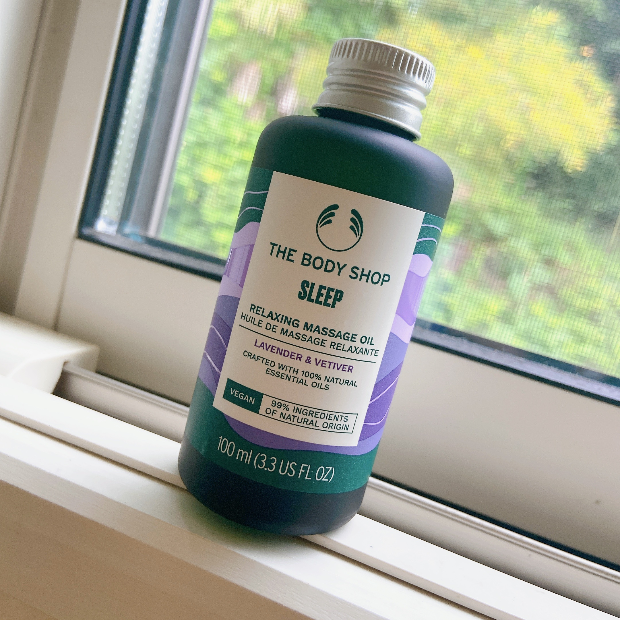 ウェルネス マッサージオイル ラベンダー＆ベチバー/THE BODY SHOP/ボディオイルを使ったクチコミ（1枚目）