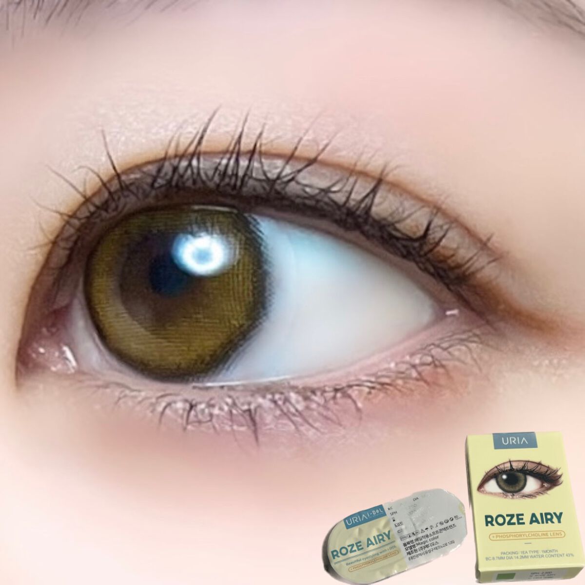 CANNA ROZE AIRY/URIA i-DOL/カラーコンタクトレンズを使ったクチコミ(9枚目)