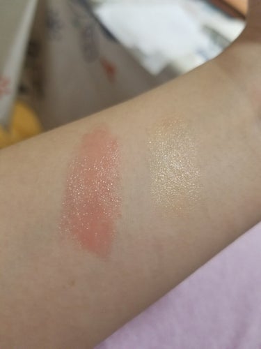 UR GLAM     MINI LIPSTICK シャイニーイエロー〈ニュアンスチェンジ〉/U R GLAM/口紅を使ったクチコミ（2枚目）