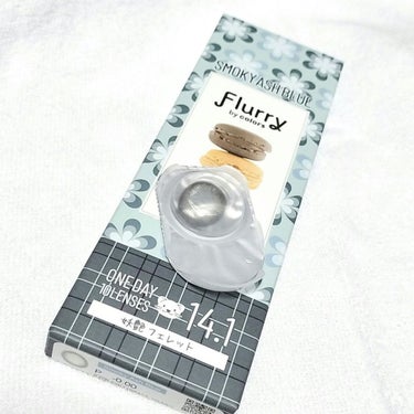 Flurry by colors 1day スモーキーアッシュブルー(妖艶フェレット)/Flurry by colos/ワンデー（１DAY）カラコンを使ったクチコミ（1枚目）