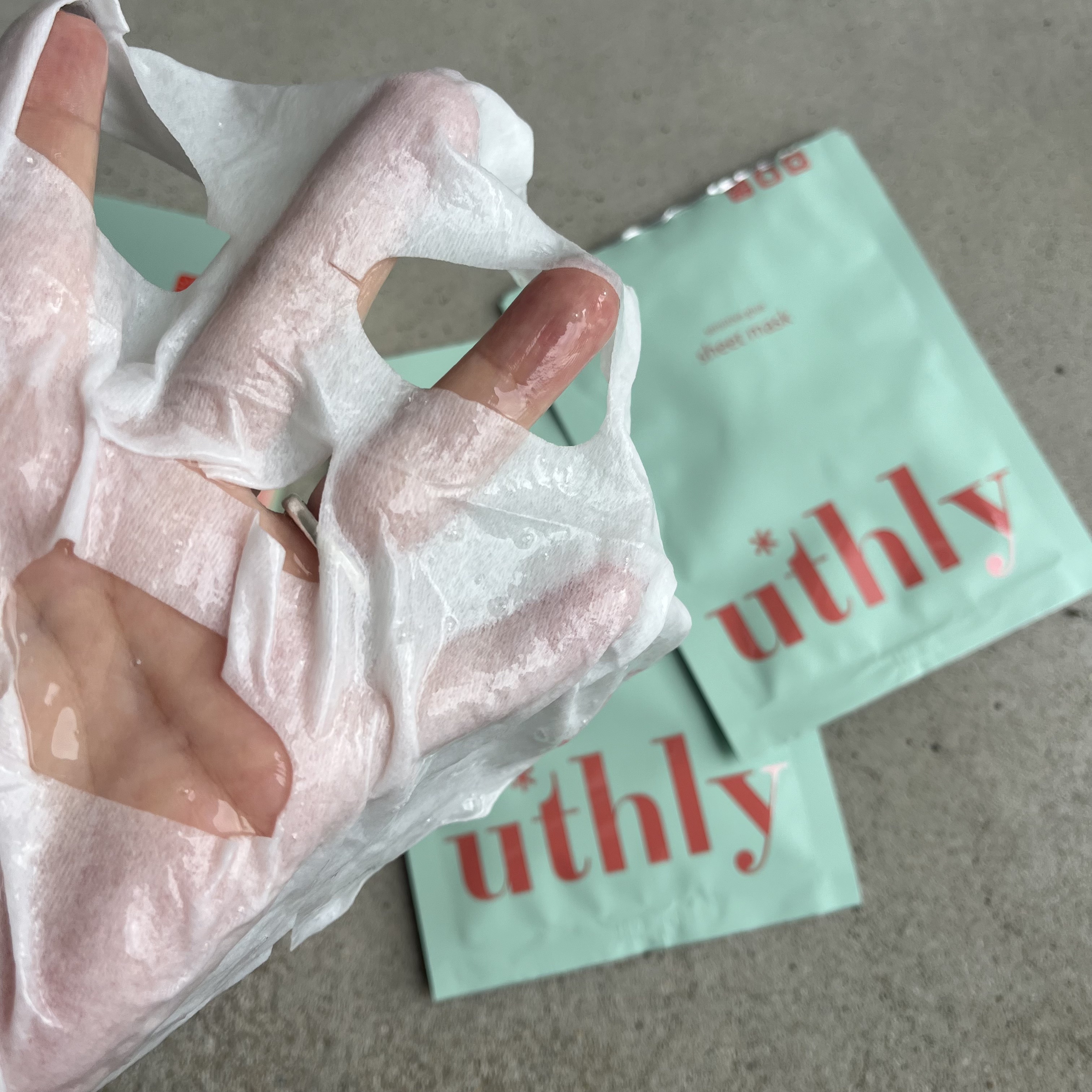 センシティブグルーマスク/uthly/シートマスク・パックを使ったクチコミ（3枚目）