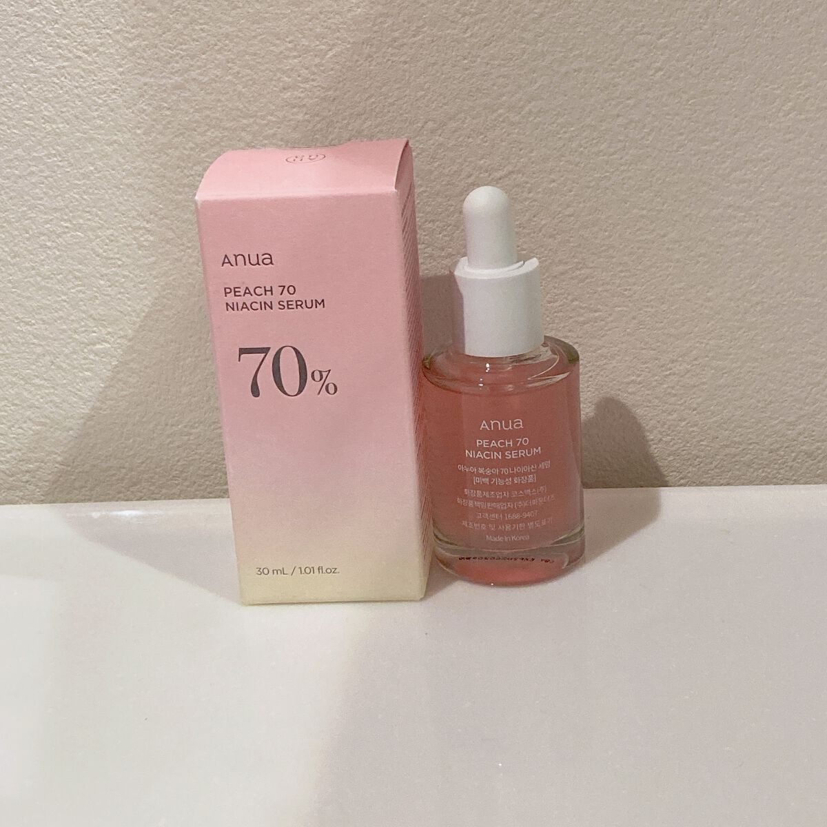 桃70%ナイアシンセラム/Anua/美容液を使ったクチコミ（1枚目）