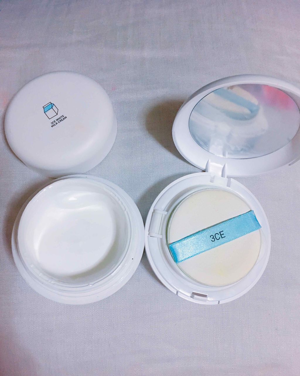 WHITE MILK CREAM/3CE/フェイスクリームを使ったクチコミ(2枚目)