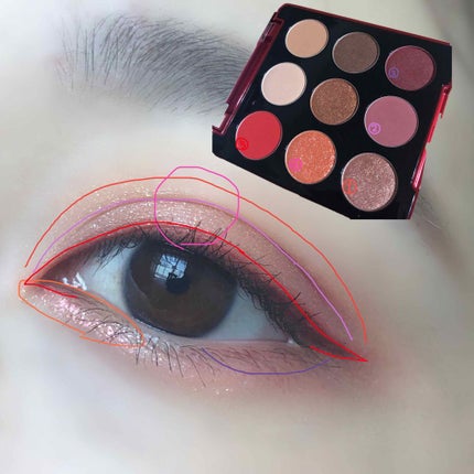 グリッター&グロウ リキッドアイシャドウ/stila/グリッターを使ったクチコミ(2枚目)