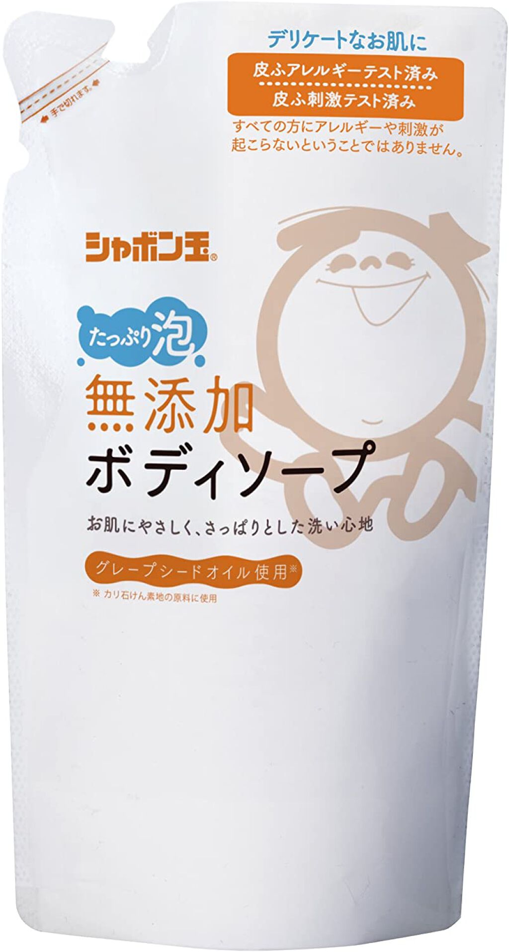 無添加ボディソープたっぷり泡 470ml（つめかえ用）