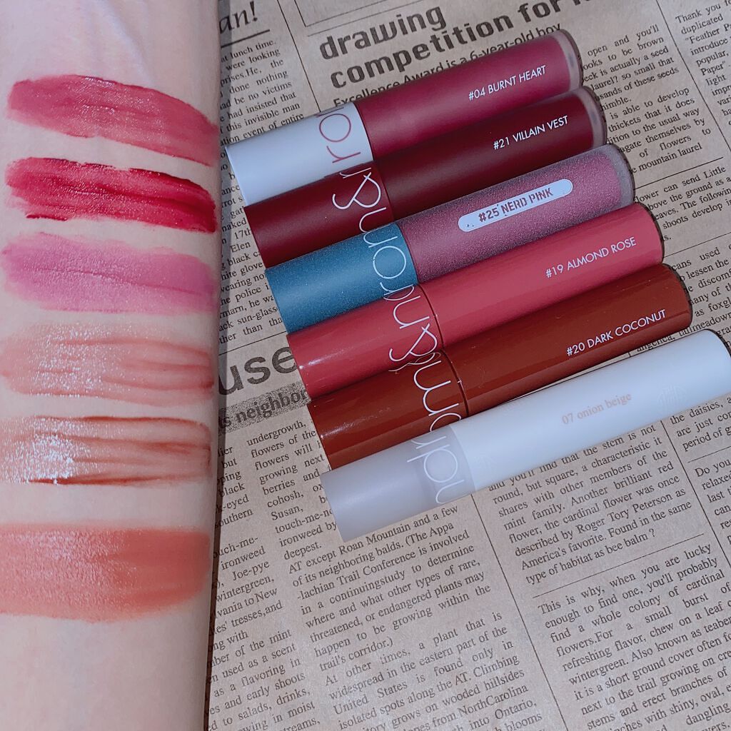 ゼロベルベットティント/rom&nd/リップティントを使ったクチコミ（1枚目）