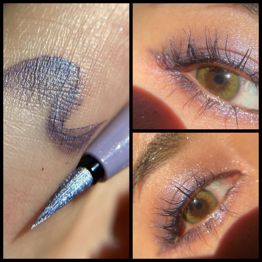 プライムリキッドアイライナー リッチジュエル 01 クリスタルラベンダー/ヒロインメイク/リキッドアイライナーを使ったクチコミ（2枚目）