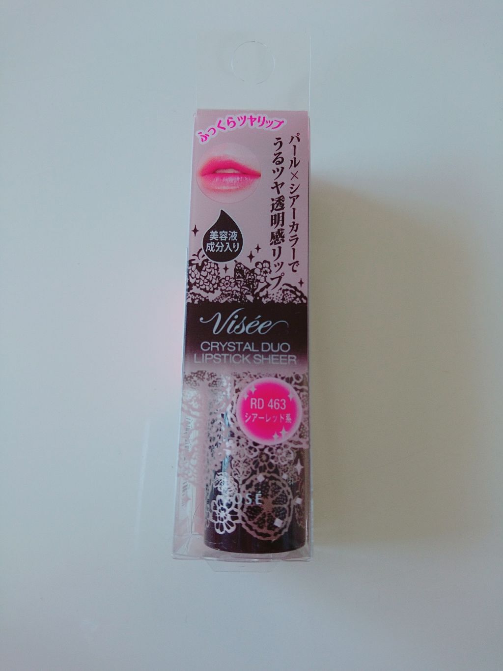 クリスタルデュオ リップスティック シアー/Visée/口紅を使ったクチコミ(1枚目)