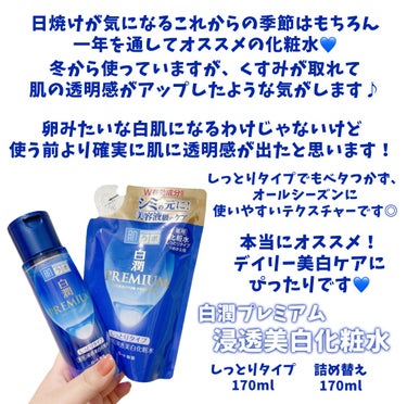 白潤プレミアム 薬用浸透美白化粧水(しっとりタイプ) 170ml（つめかえ用）/肌ラボ/化粧水を使ったクチコミ（2枚目）