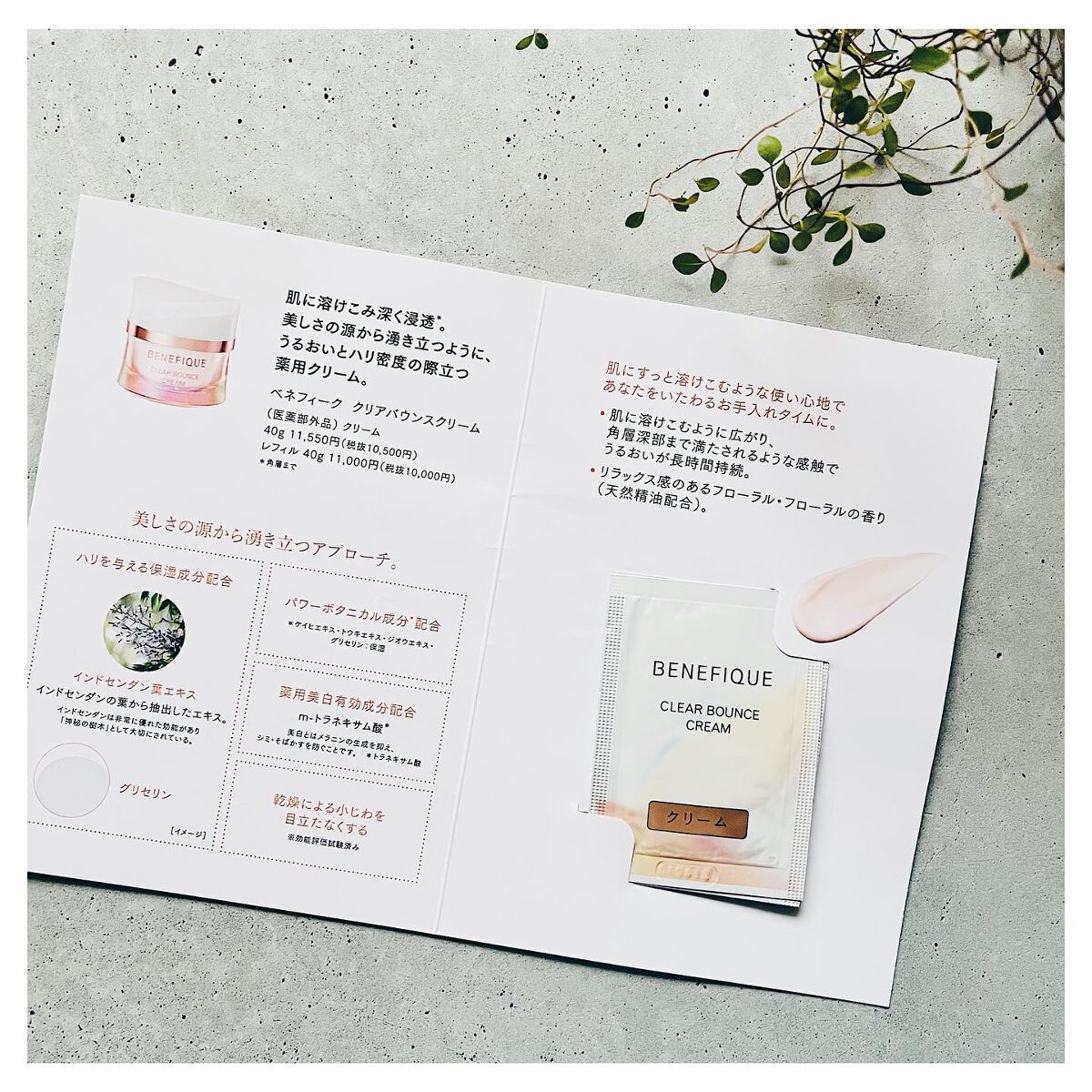 クリアバウンスクリーム /BENEFIQUE/フェイスクリームを使ったクチコミ（2枚目）