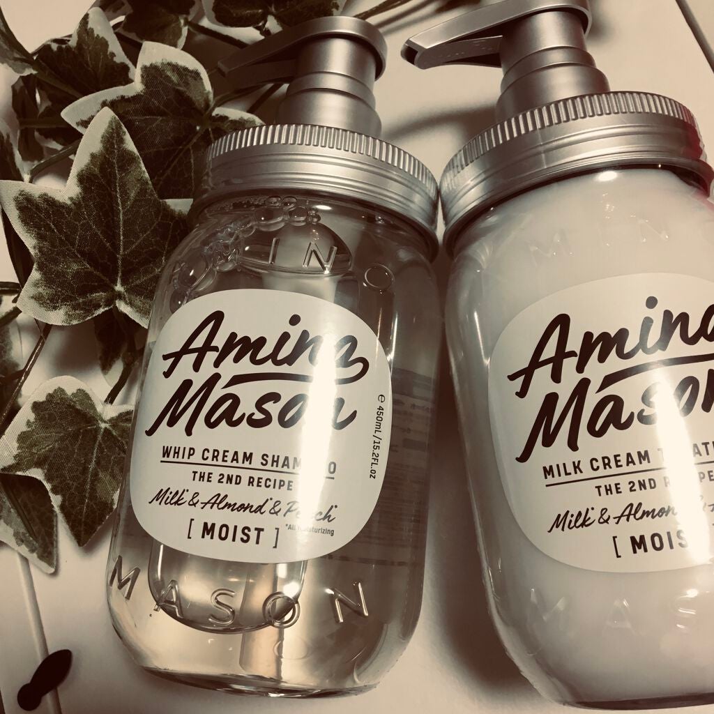 アミノメイソン ディープモイスト ホイップクリーム シャンプー/ミルククリーム ヘアトリートメント/アミノメイソン/市販シャンプーを使ったクチコミ(1枚目)