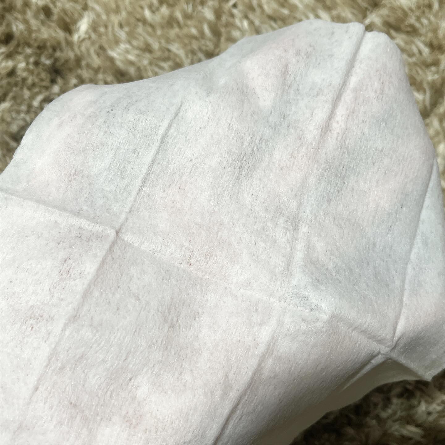 セリア ふくだけ10秒！角質つるんピーリングケアのクチコミ「セリア購入品🛍️

拭くだけで
角質ケアできる
スキンケアシート👍

新発売？？

初めて見た.....」（3枚目）