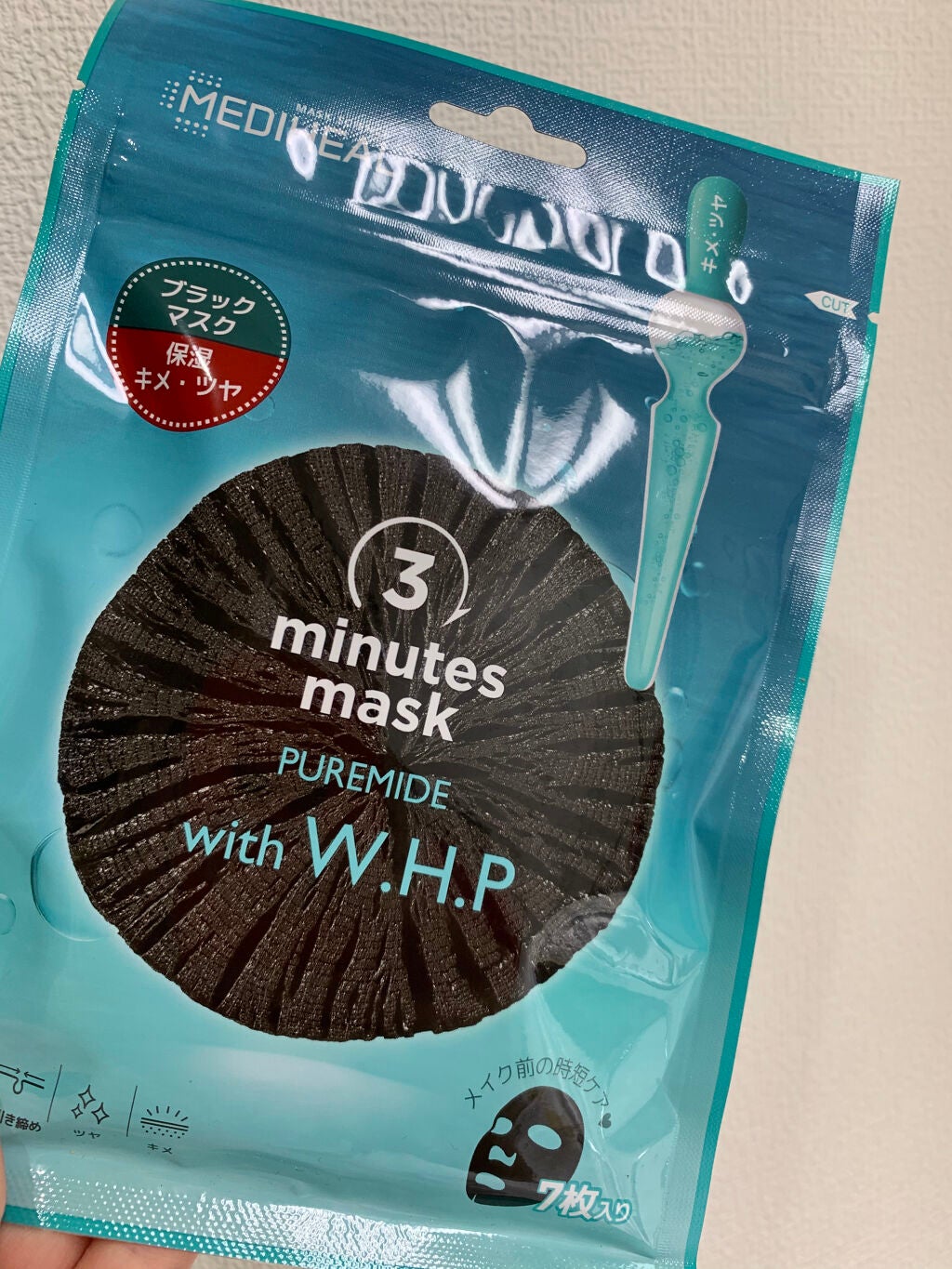 3ミニッツマスク:ピュアマイド with W.H.P/MEDIHEAL/シートマスク・パックを使ったクチコミ(1枚目)