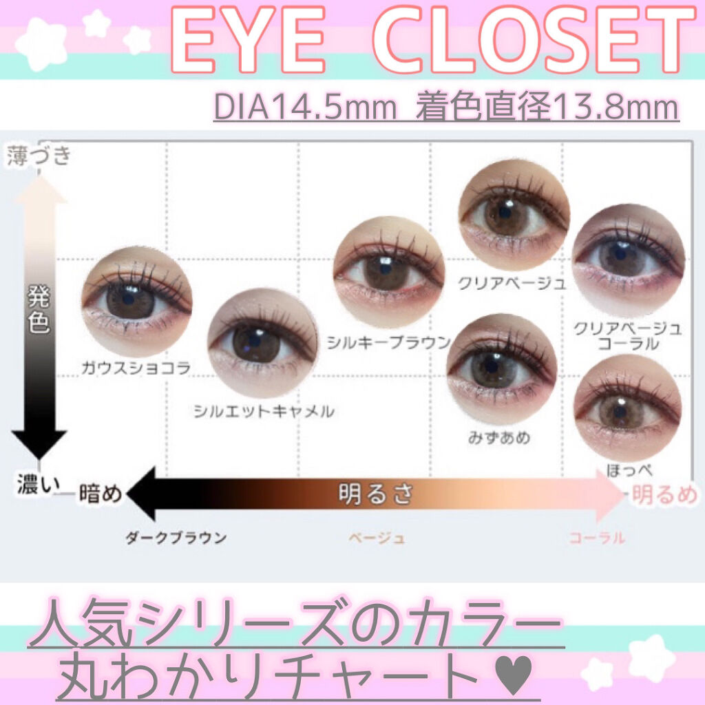 eye closet 1DAY シルエットキャメル/EYE CLOSET/ワンデー（１DAY）カラコンを使ったクチコミ（1枚目）