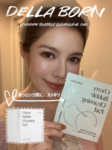 dellaborn cherry bubble cleansing pad/dellaborn/クレンジングシートを使ったクチコミ（1枚目）