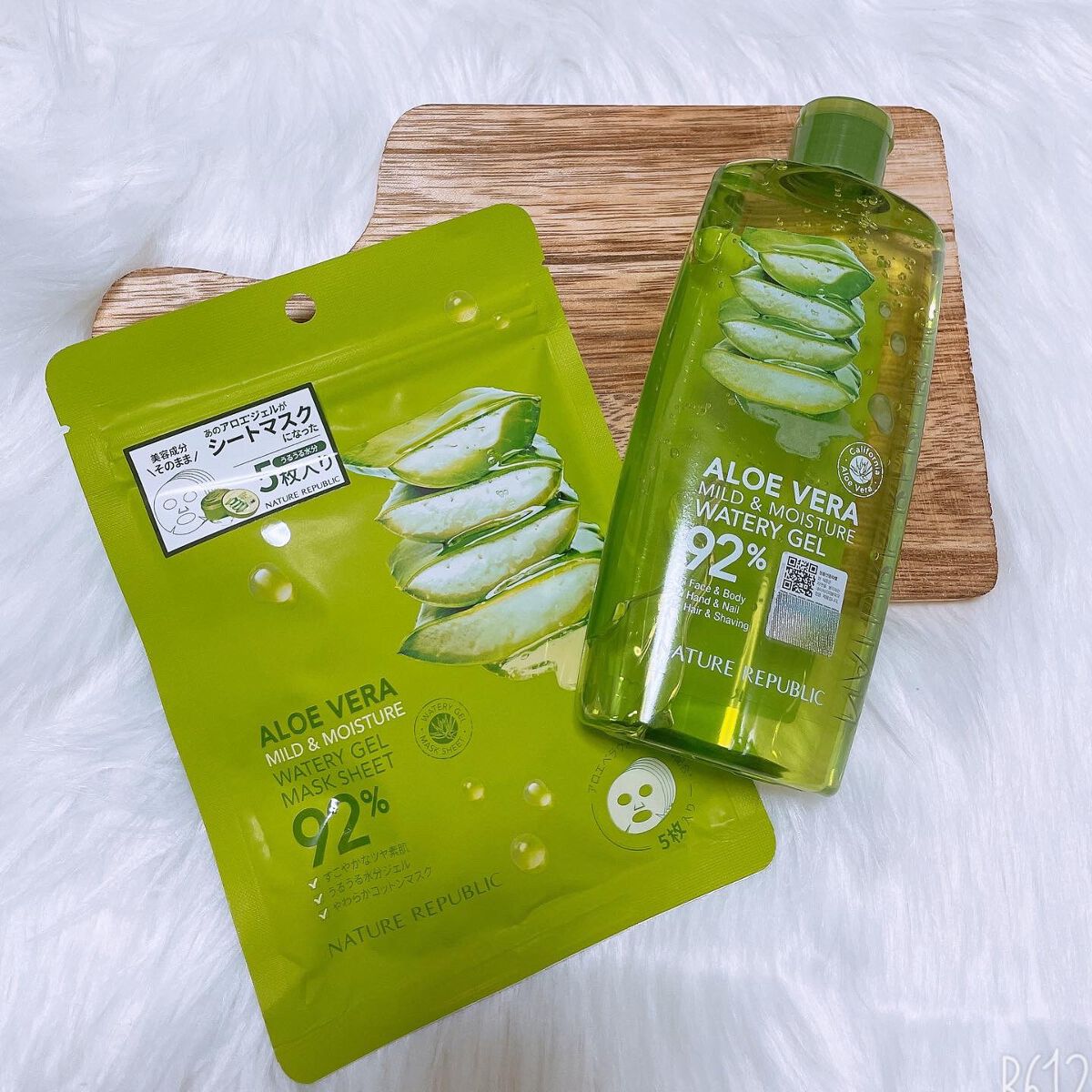 マイルド&モイスチャーアロエジェル/ネイチャーリパブリック/ボディローションを使ったクチコミ(6枚目)