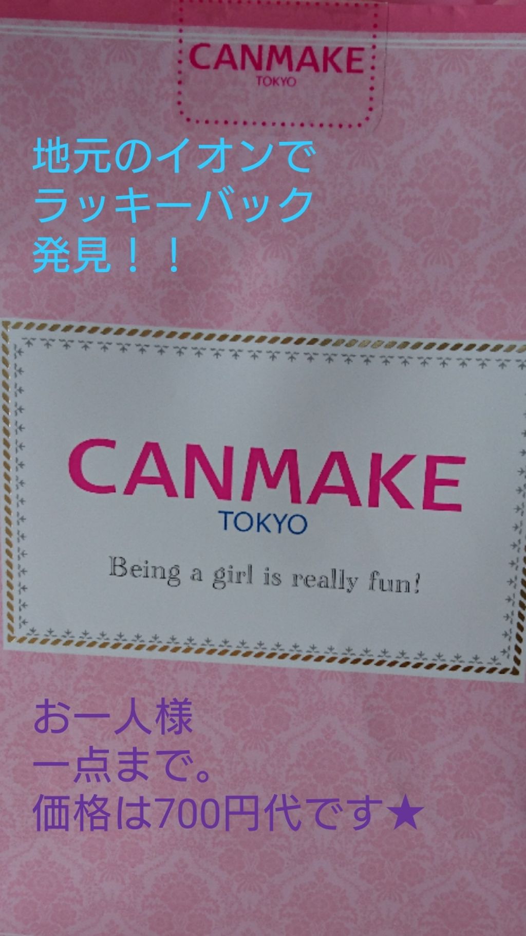 福袋 2019/キャンメイク/メイクアップキットを使ったクチコミ(1枚目)