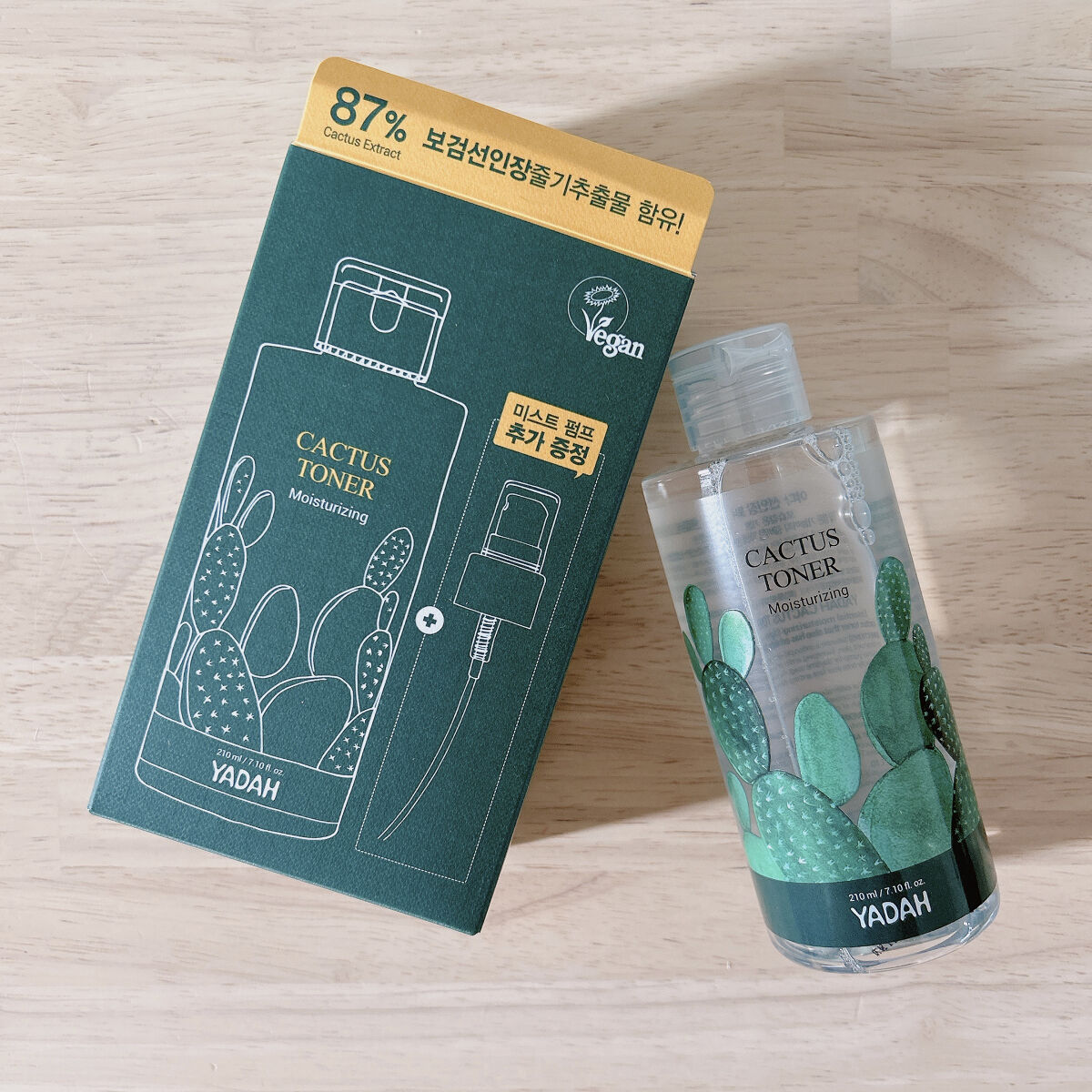 カクタス87%鎮静トナー/YADAH/化粧水を使ったクチコミ（1枚目）