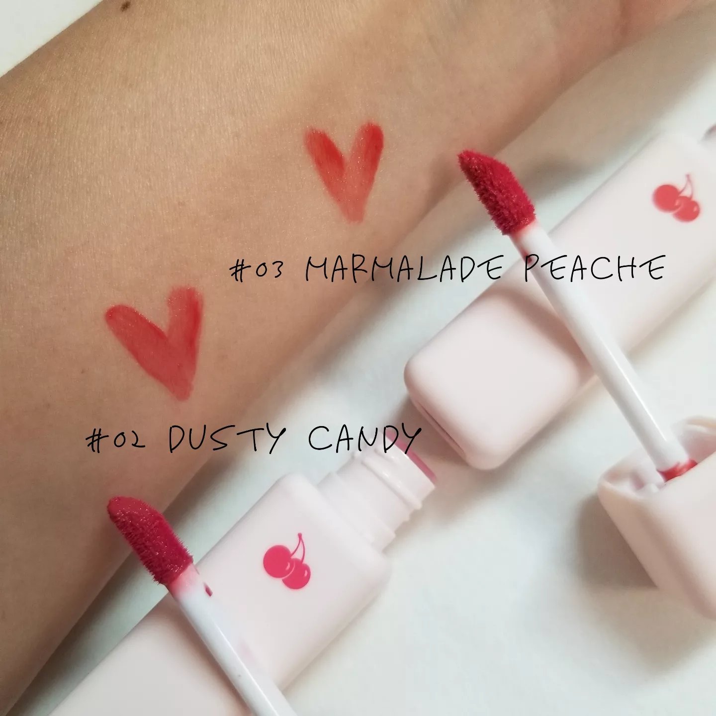 チューインガムベルベットティント 03 MARMALADE PEACH/KIRSH(キルシー)/リップティントを使ったクチコミ（2枚目）