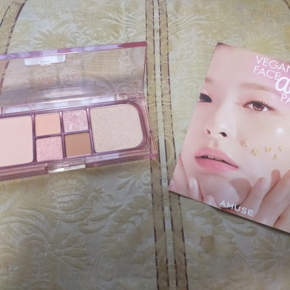 ヴィーガンフェイスオールパレット/AMUSE/アイシャドウパレットを使ったクチコミ（1枚目）