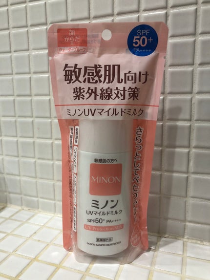 ミノン ミノンUVマイルドミルクのクチコミ「ミノンUVマイルドミルク
こんにちは(*ˊᵕˋ*)
今回は全身とは別に買った日焼け止めを紹.....」(1枚目)