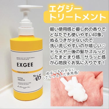 エグジー シャンプー／トリートメント シャンプー 400ml/EXGEE/シャンプー・コンディショナーを使ったクチコミ（3枚目）