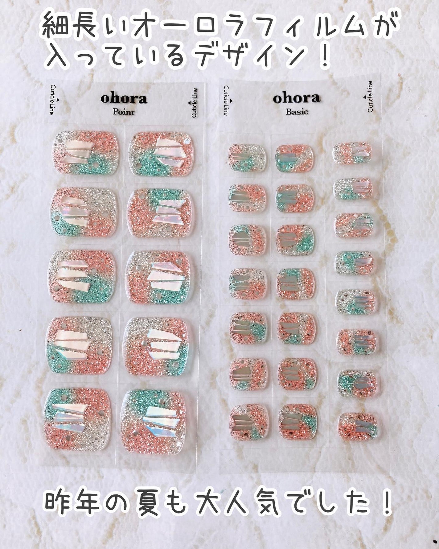 セミキュアジェルネイル(ペディキュア)/ohora/ネイルシールを使ったクチコミ(3枚目)
