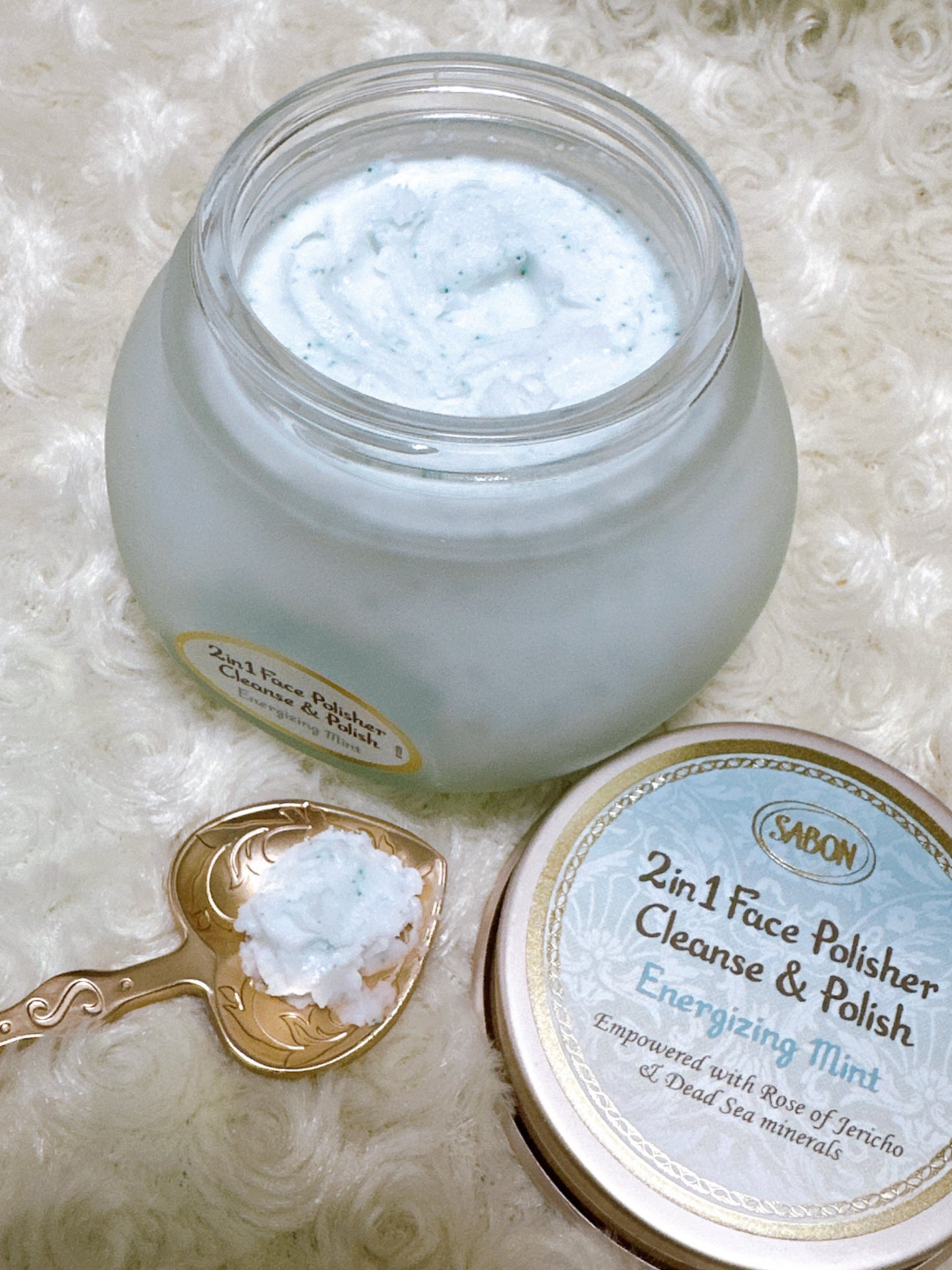 フェイスポリッシャー リフレッシング(ミント)/SABON/スクラブ・ゴマージュを使ったクチコミ(2枚目)