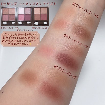 ニュアンスオンアイシャドウ/CEZANNE/アイシャドウパレットを使ったクチコミ(5枚目)