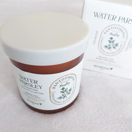 パントテン ウォーターパセリ クリアパッド/SKINFOOD/トナーパッドを使ったクチコミ(1枚目)