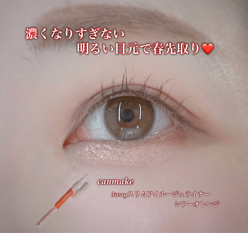 3wayスリムアイルージュライナー/キャンメイク/リキッドアイライナーを使ったクチコミ（1枚目）
