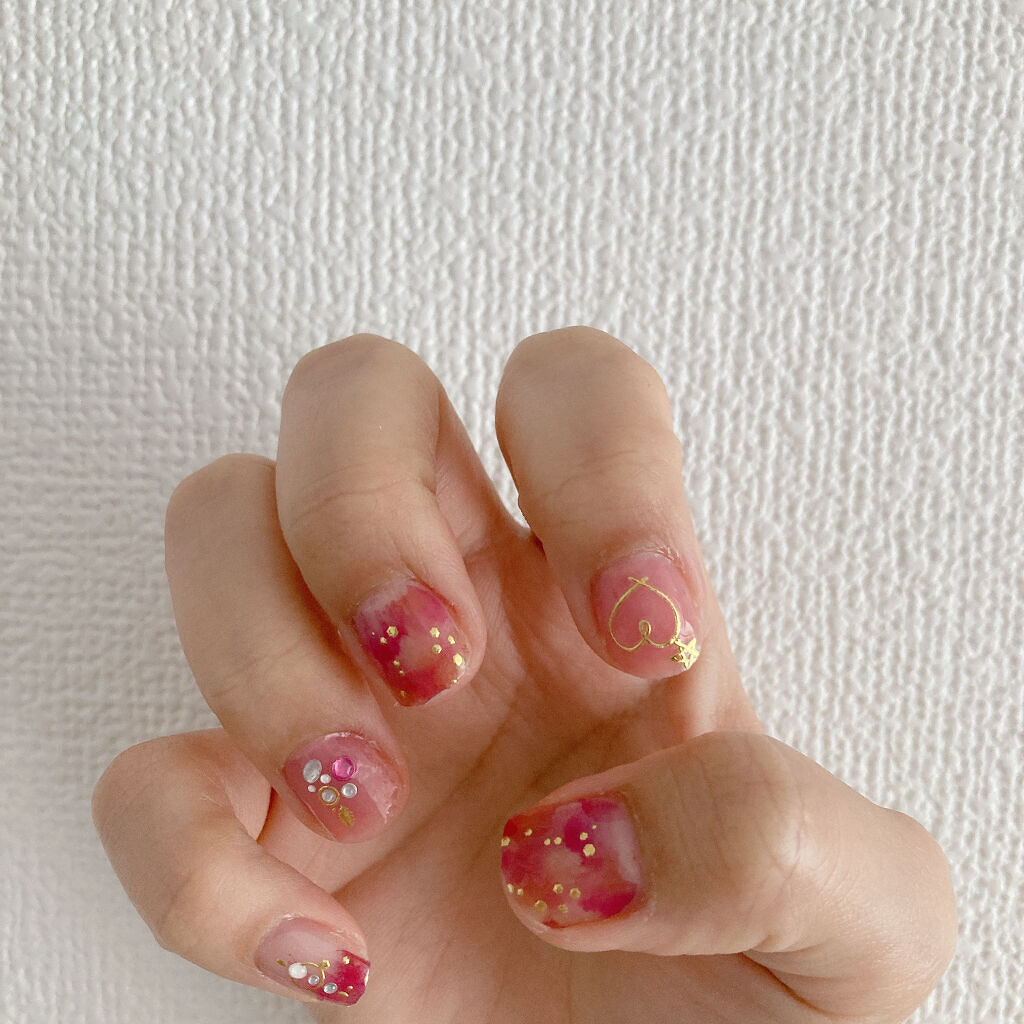 ネイルシール/Qoo10/ネイルシールを使ったクチコミ（3枚目）