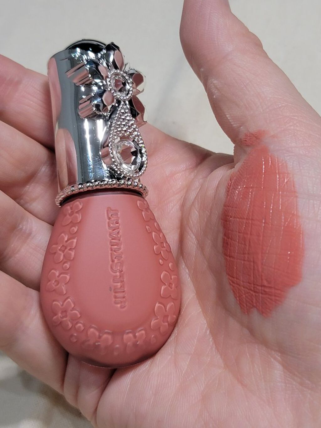 ジルスチュアート ブルームドロップ リップ＆チーク シフォン/JILL STUART/リキッドチークを使ったクチコミ（3枚目）