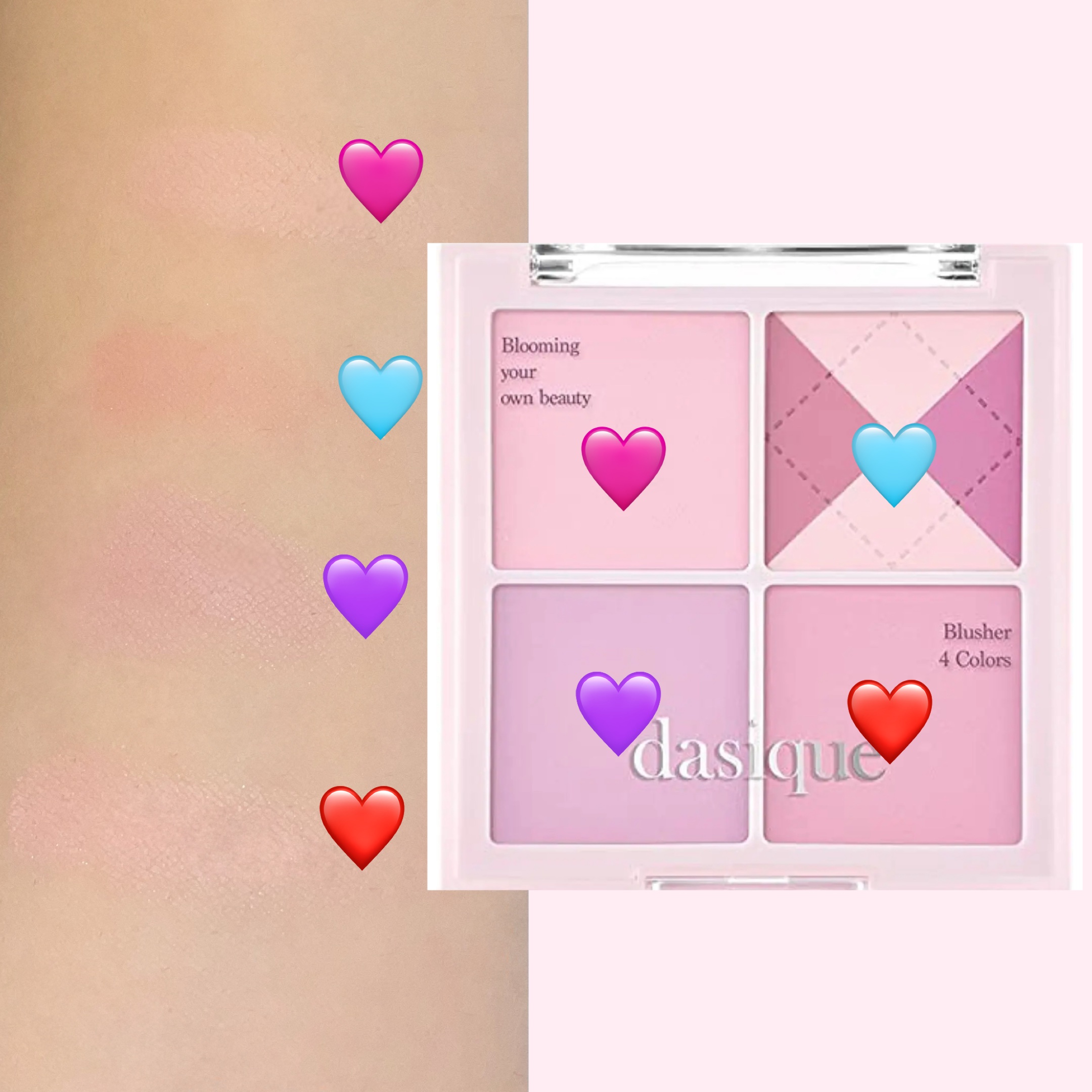 ブレンディングムードチーク/dasique/パウダーチークを使ったクチコミ（2枚目）