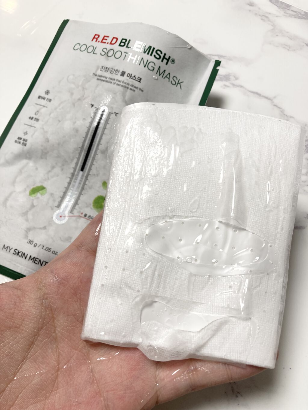 レッドブレミッシュ クールスージングマスク/Dr.G/シートマスク・パックを使ったクチコミ（3枚目）
