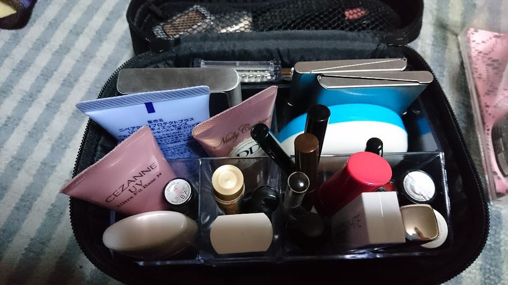 ナイロン手付ポーチ/無印良品/化粧ポーチを使ったクチコミ（3枚目）