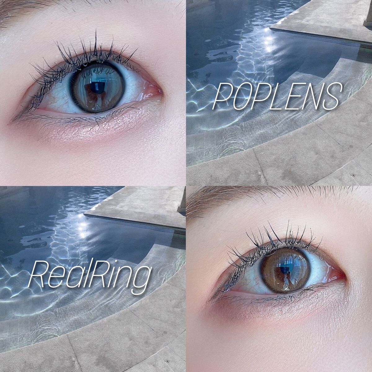 Real Ring 1Month グレー/OLENS/１ヶ月（１MONTH）カラコンを使ったクチコミ（1枚目）