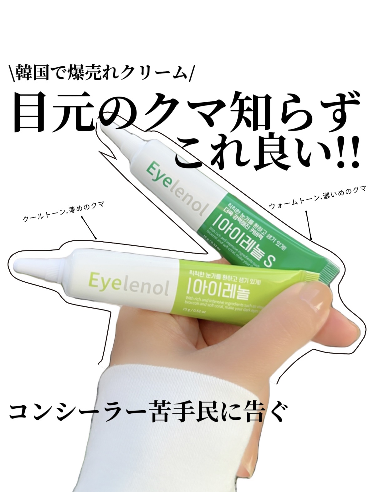 アイレノール クマクリーム/IRENOL/アイケア・アイクリームを使ったクチコミ（1枚目）
