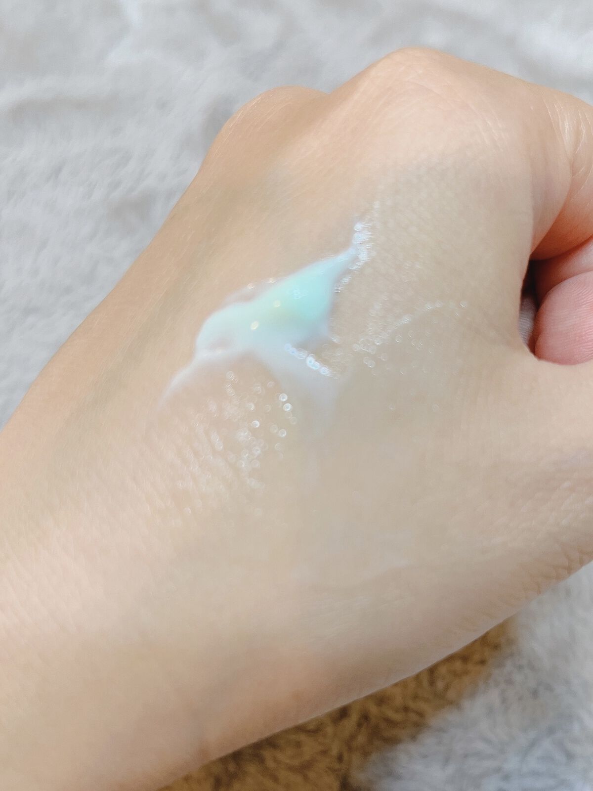 ウォータースプラッシュサンクリーム グリーン/espoir/日焼け止め・UVケアを使ったクチコミ（2枚目）