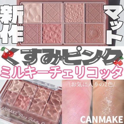 プティパレットアイズ(マットタイプ)/キャンメイク/パウダーアイシャドウを使ったクチコミ(1枚目)