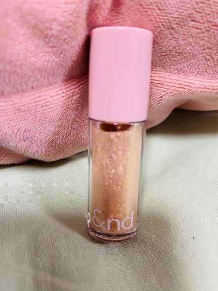 アンドバイロムアンド グラッシーアイグリッター OR01 オレンジブロッサム/&nd by rom&nd/グリッターを使ったクチコミ(2枚目)