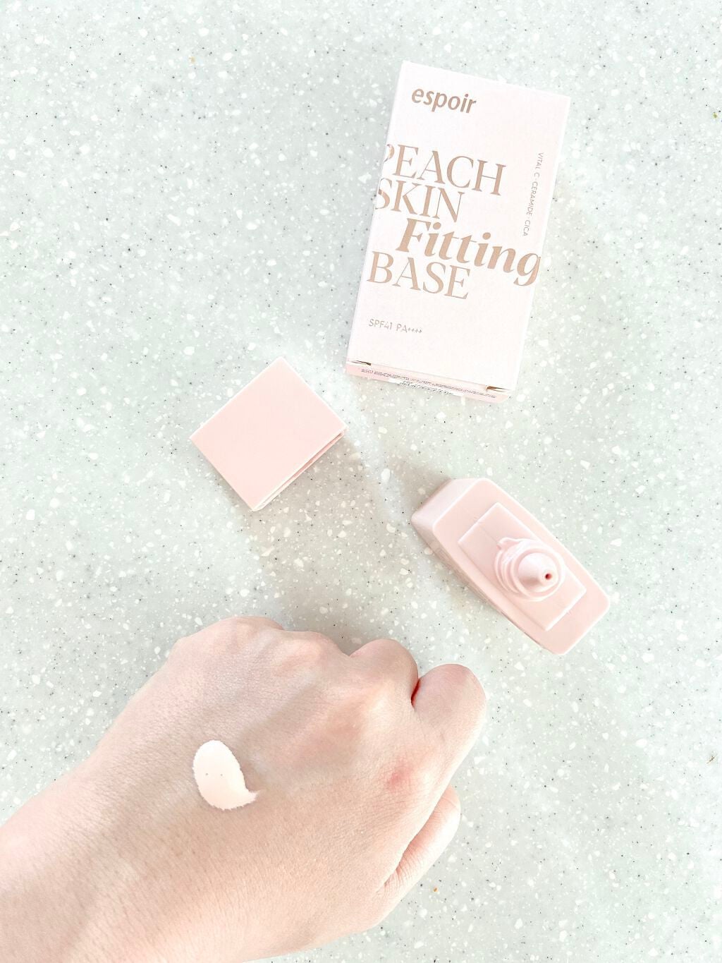 ピーチスキンフィッティングベース/espoir/化粧下地を使ったクチコミ(2枚目)