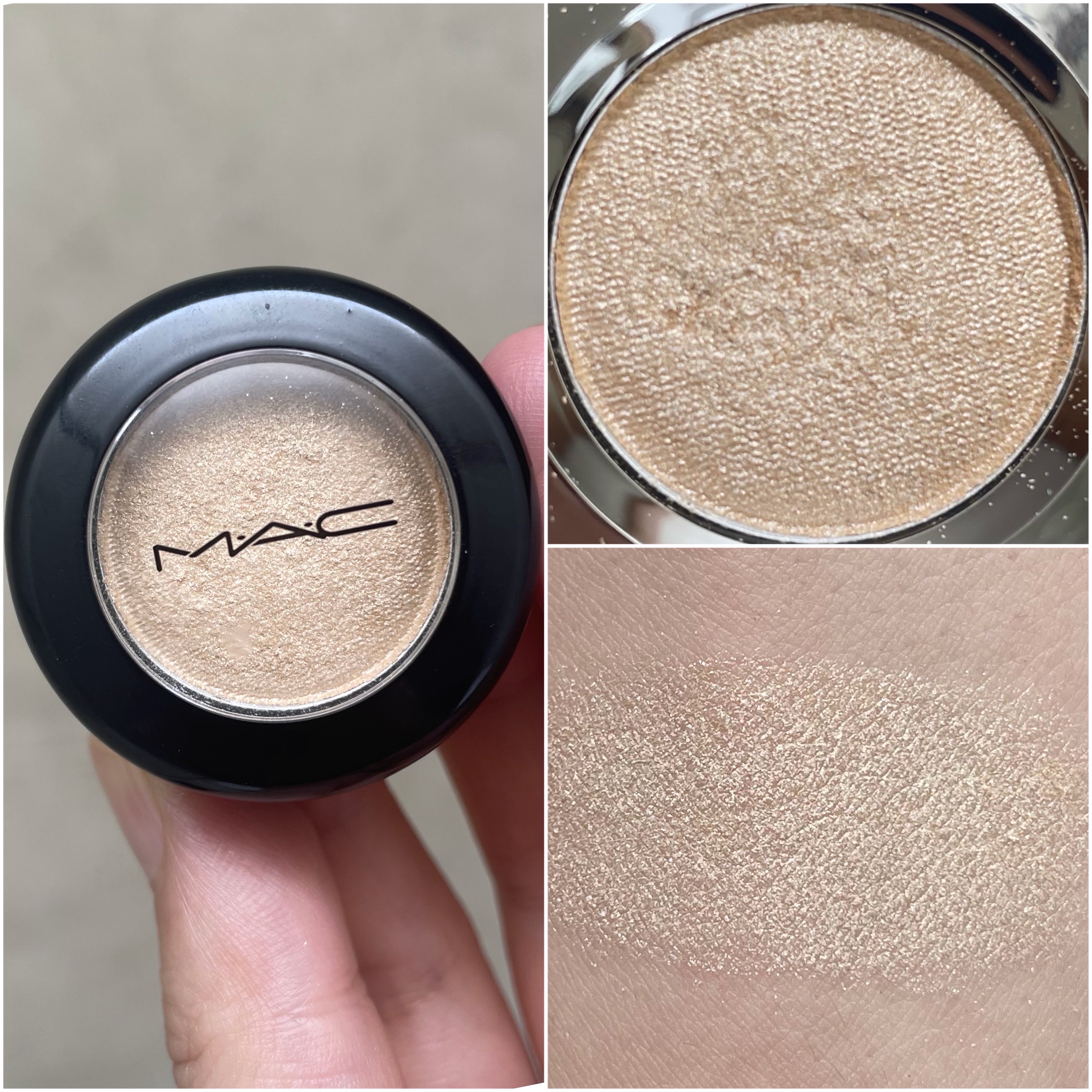 ダズルシャドウ エクストリーム キス オブ クリフト/M・A・C/単色アイシャドウを使ったクチコミ（2枚目）